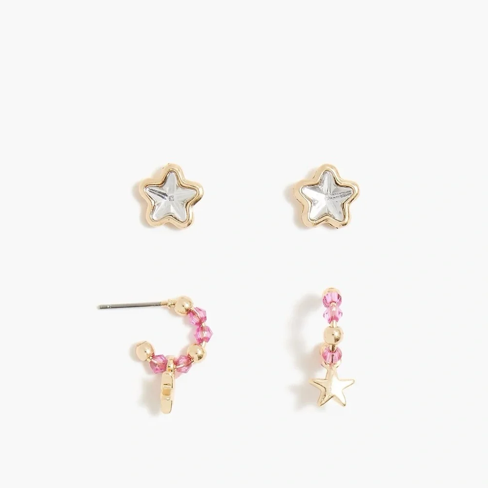 New girls JCrew star earrings
